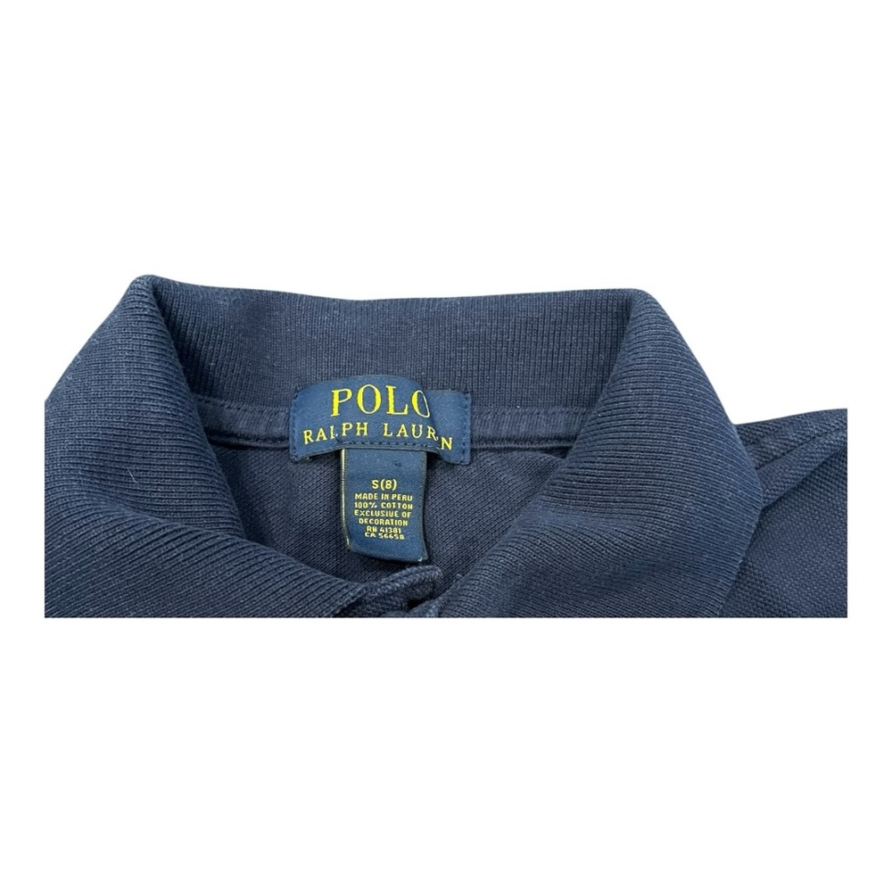 Polo Ralph Lauren Dark Blue Navy Polo Shirt‎ Kids Small 8 - Picture 3 of 7